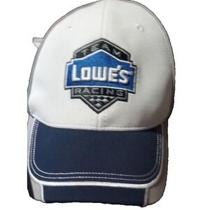 NASCAR Team Lowes Racing Cap Hat‎ Strap back Adjustable #48 Blue White Gray